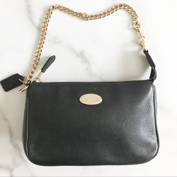 Coach Handbags - Coach Mini Handbag with Gold Chain